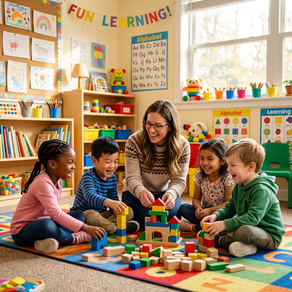 Teacher and students activity
